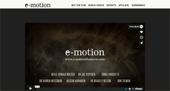 Desktop Screenshot of e-motionthemovie.com